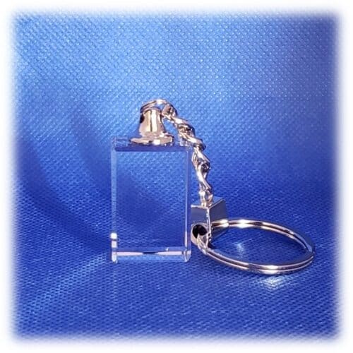 Rectangle Key Chain with Beveled Edges, 2D