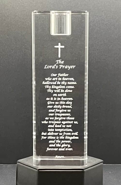 Lord's Prayer Candle Holder